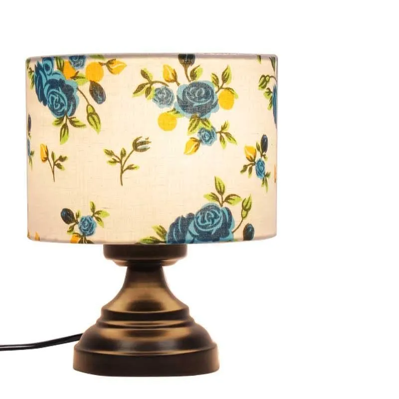 Fleur Burst Fabric Table Lamp - Multicolor media 4