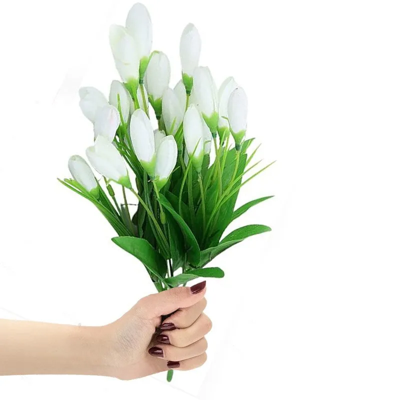 Realistic Artificial Flowers (White) Hassle-Free Decoration media 3