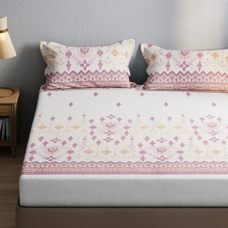Elvric Bedsheet (Purple) - 115 GSM media 4