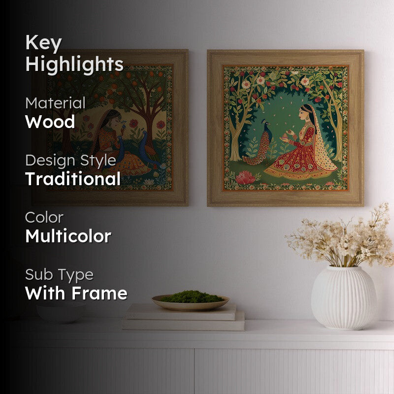 Gopika In Garden Wall Art - Set Of Two media 2