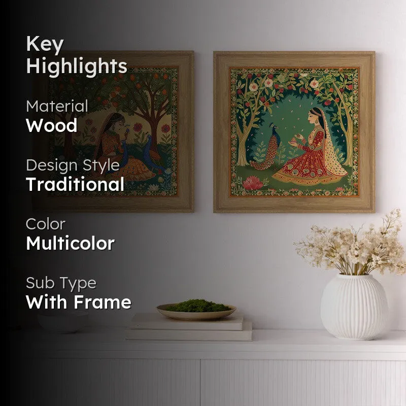 Gopika In Garden Wall Art - Set Of Two media 2