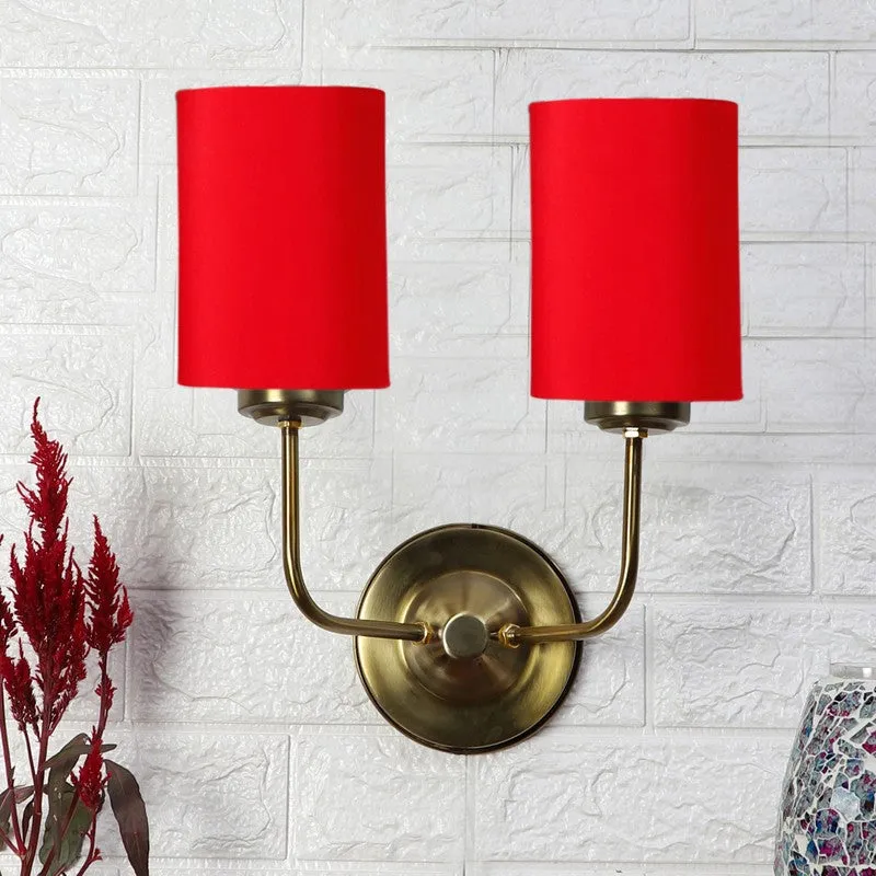 Lumoire Duo Metal Wall Lamp - Gold,Red media 3