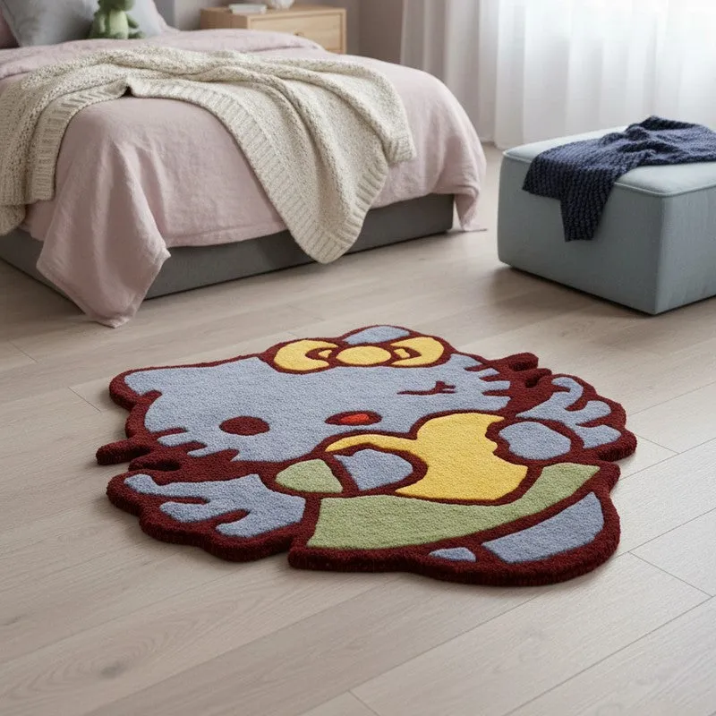 Hello Kitty Wool Carpet - Blue,Yellow media 3