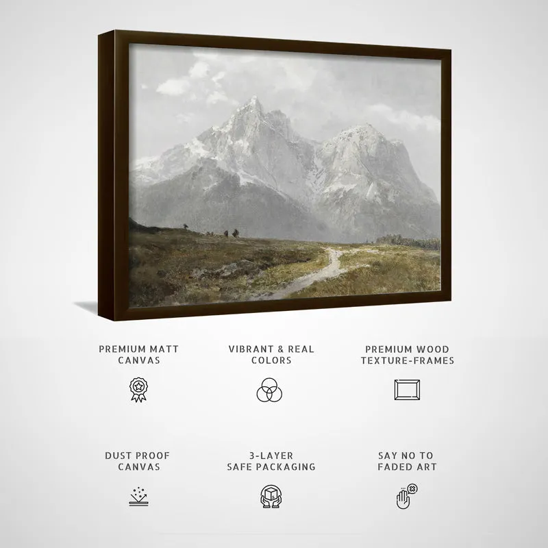 Alpine Roads Wood Wall Art With Frame - Black media 5