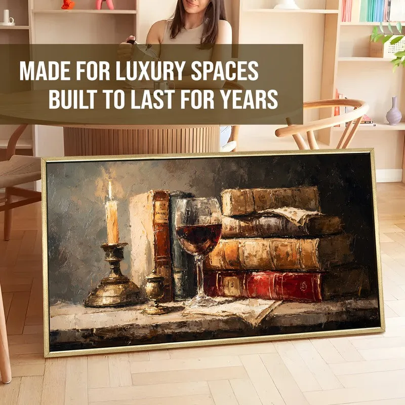 Flameveil Canvas Wall Painting With Frame media 5