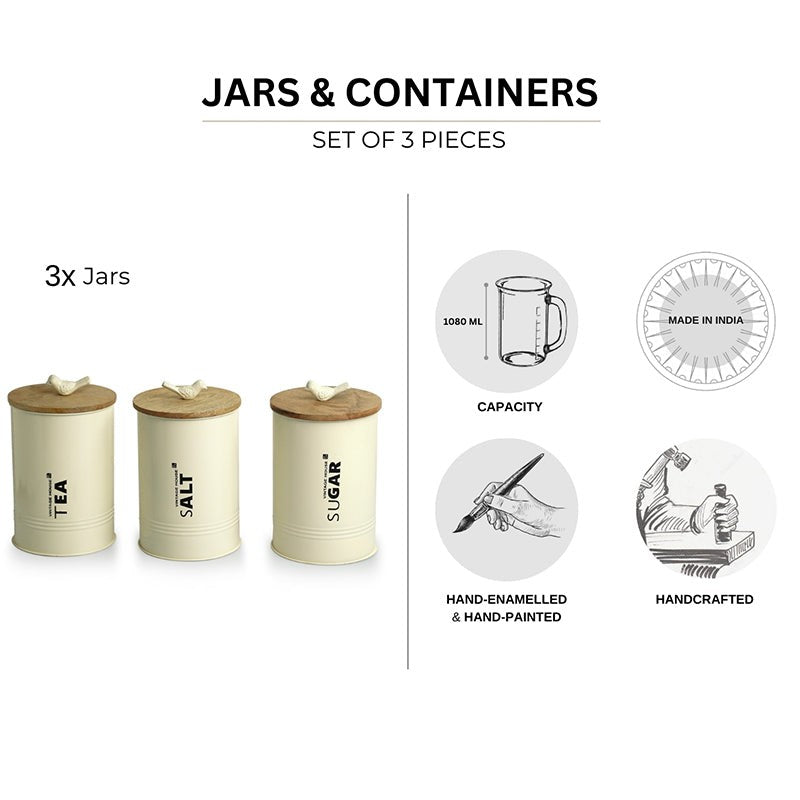 Pantry Prime Iron Jar (1080 mL Each) - Set Of Three media 5