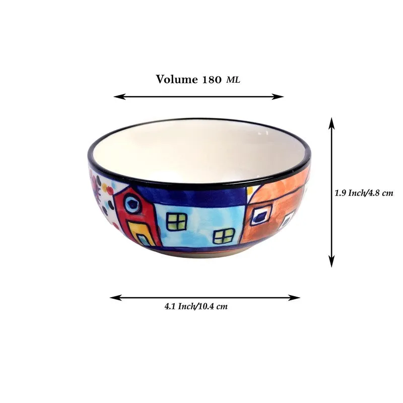 Katoriq Ceramic Snack Bowls (Multicolor, 180 mL Each) - Set Of Two media 7