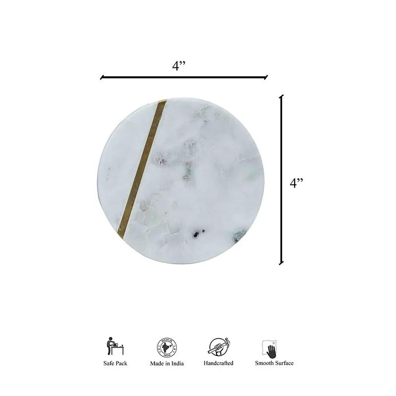 Billia Marble Coaster - Set Of Four media 3