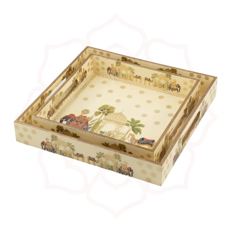 Royal Parade Square Serving Tray - Set Of Two media 4