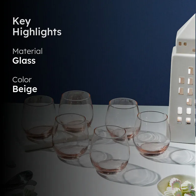 Luminarc Maine Whiskey Glass (320 mL/Pink) - Set Of Six media 2