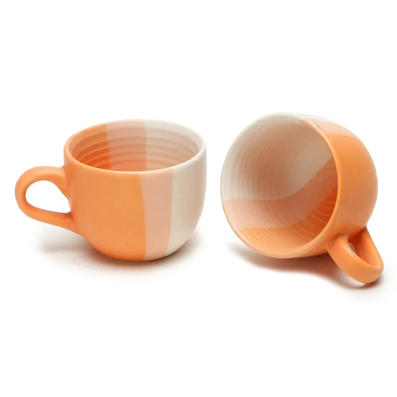 Mono Ceramic,Stoneware Tea Cup (150 mL Each) - Set Of Six - 4