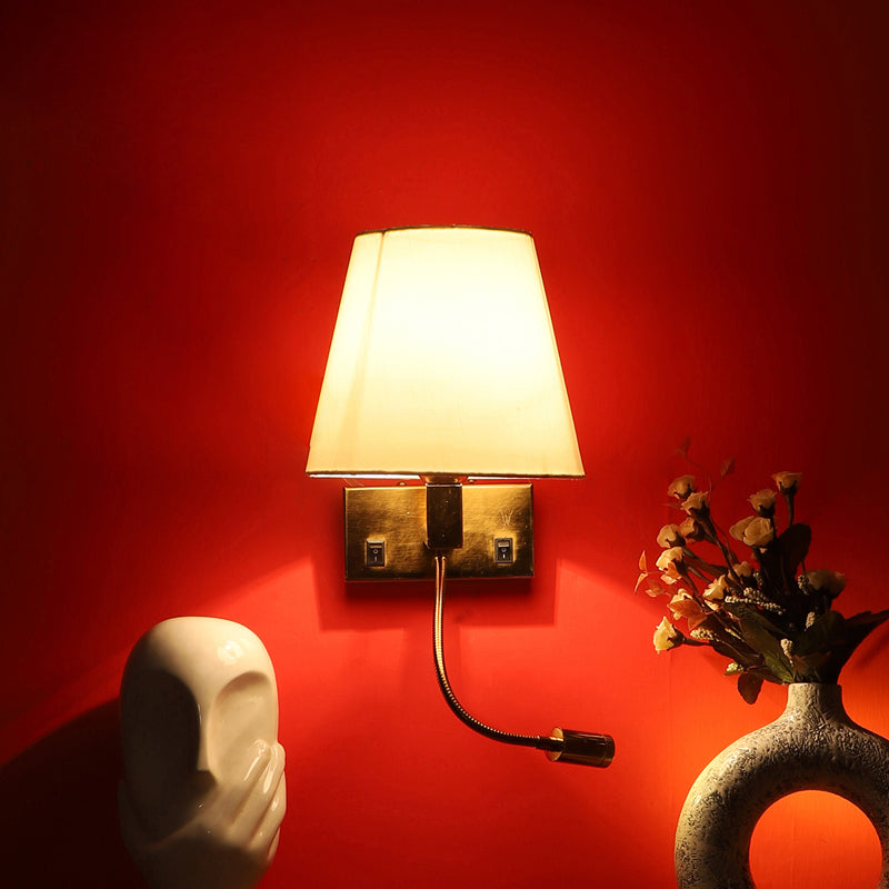Nairobi Cotton Wall Lamp With Iron Base image 5