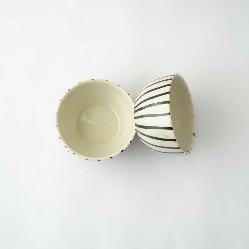 Striped Squad Ceramic Bowls - Set Of Two media 4