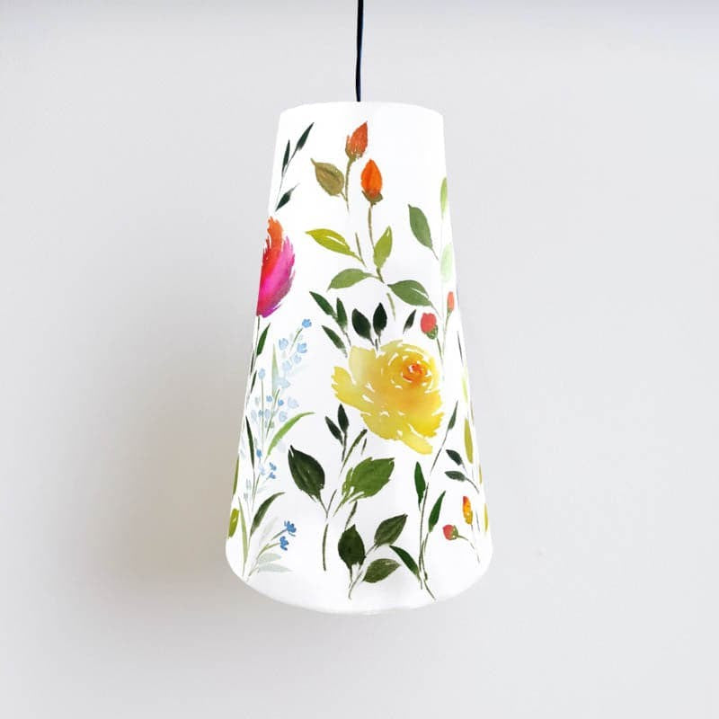 Lindo Bloom Handpainted Fabric Ceiling Lamp media 6