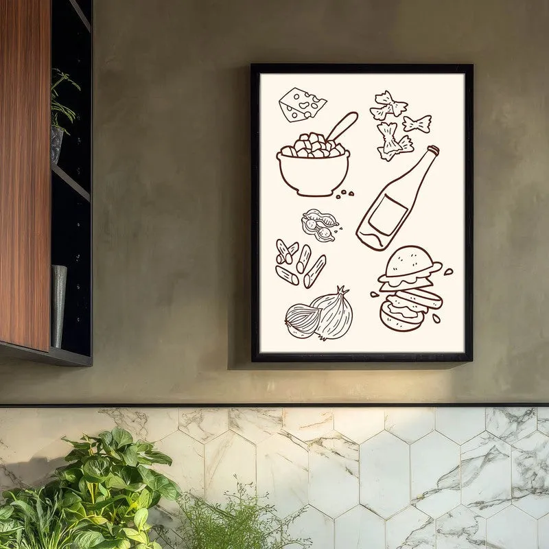 Soft Serve Archival Canvas Wall Art - Black media 3