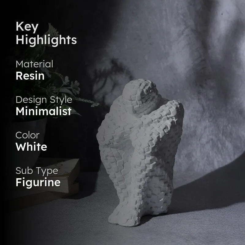 Secluded Thinker Showpiece - White media 2