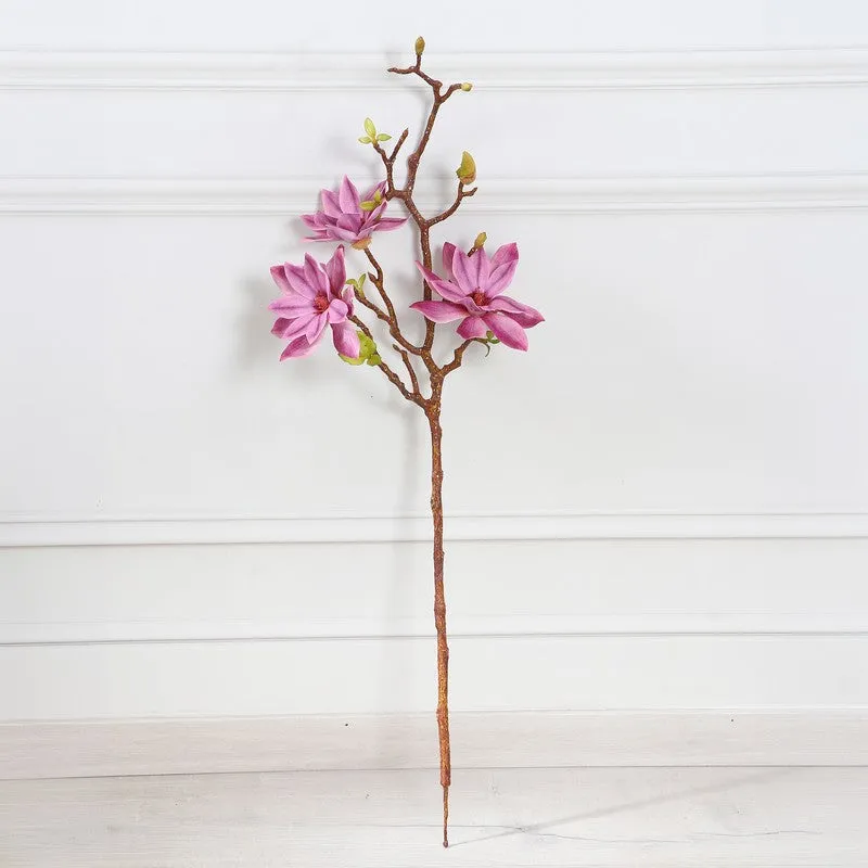 Magnolia Artificial Flower Stem - Pink media 3