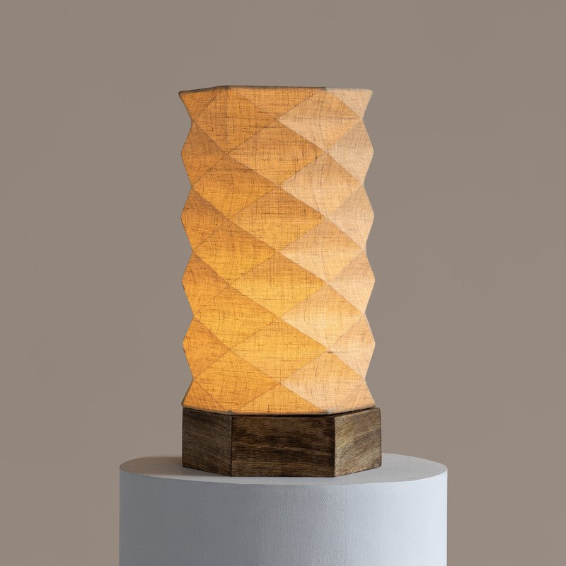 Fig Living Lumi Hexa Cotton Table Lamp - Beige media 3