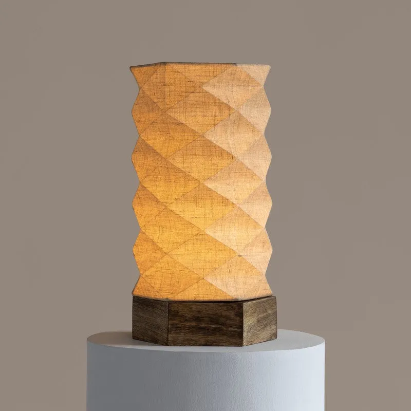 Fig Living Lumi Hexa Cotton Table Lamp - Beige media 3