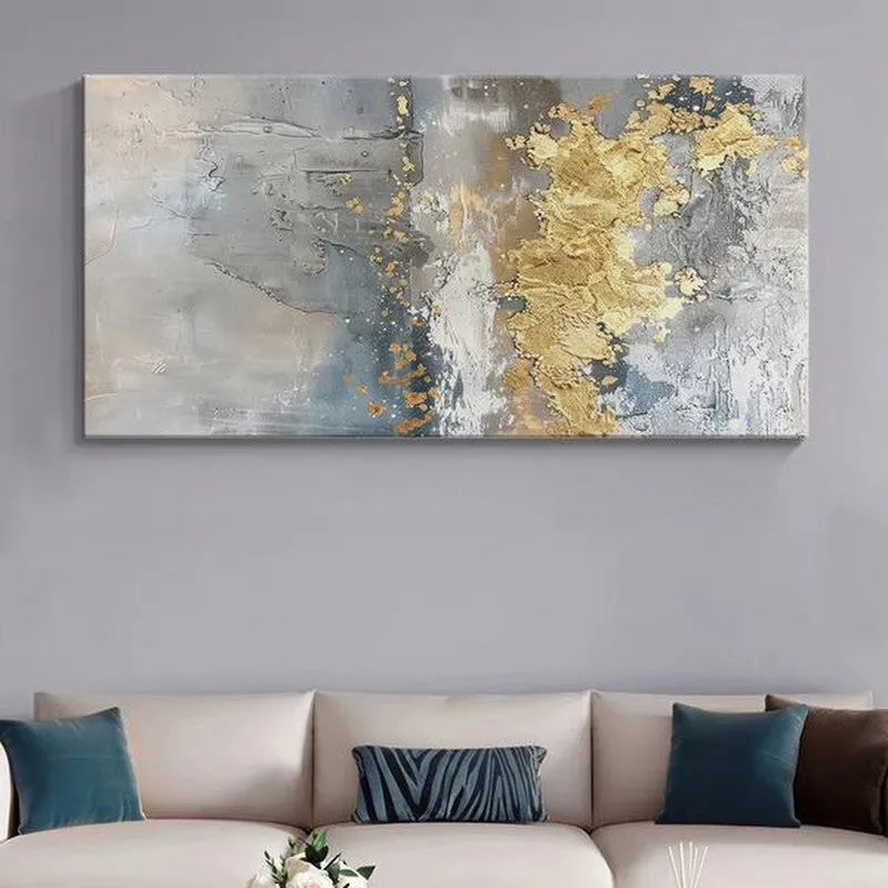 Modern Abstract Motion Poly Canvas Wall Painting media 1