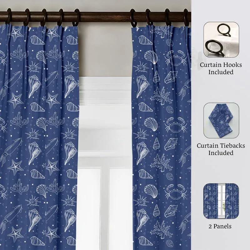 Sea Side Triple Pinch Pleat Medium Width Curtain media 9