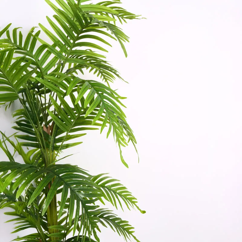Verdiq II Artificial Plant With Black Plastic Pot - 6 Feet media 6