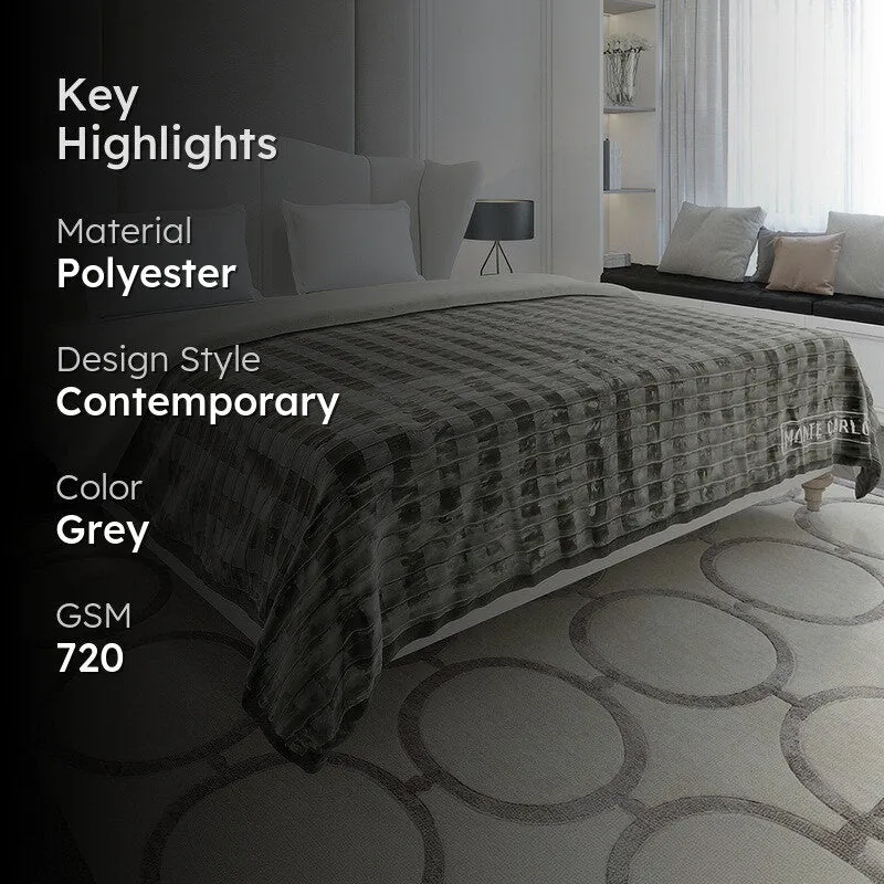 Monte Carlo Midnight Mosaic Blanket - 720 GSM media 2