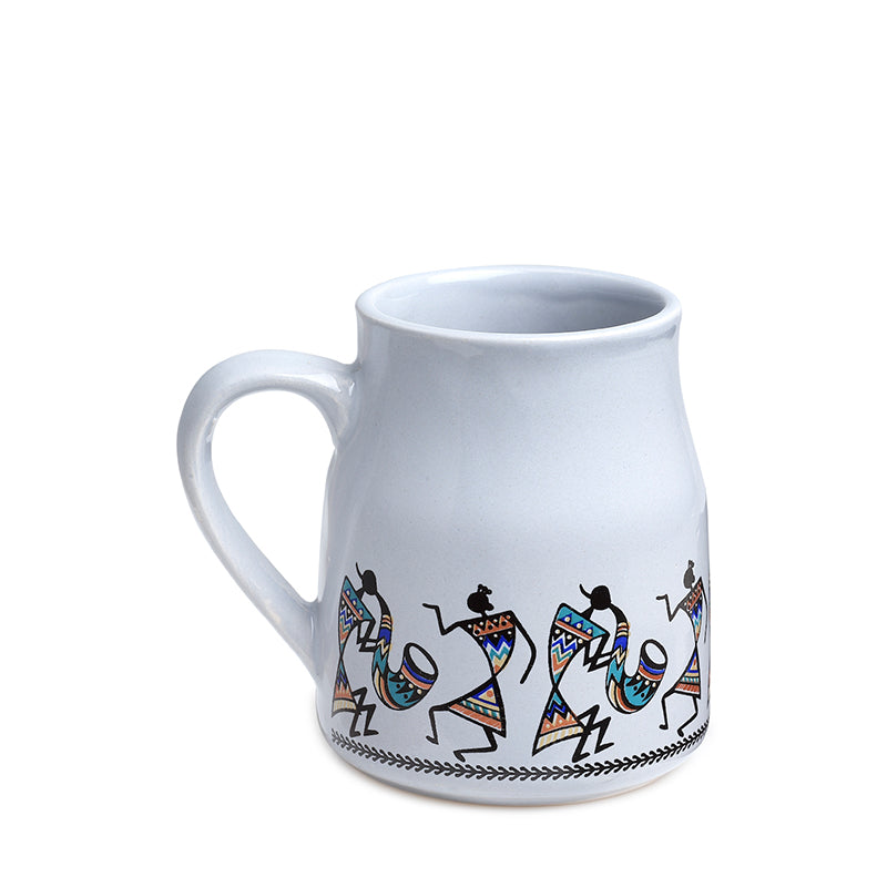Tribal Ceramic Tea Cup (220 mL Each) -  Set of Six media 3