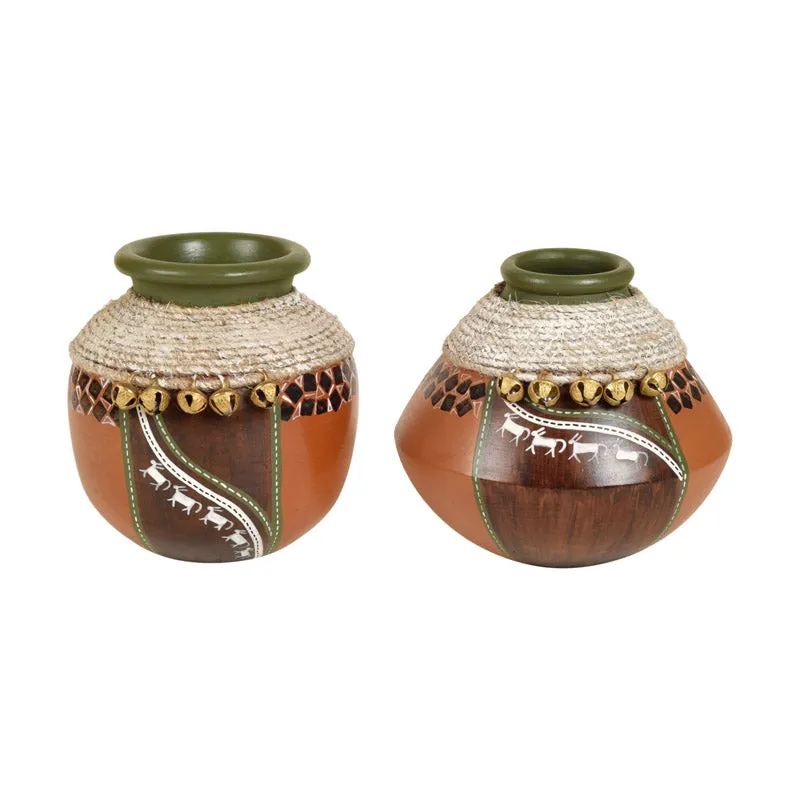 Ambra Terracotta Vase - Two Piece Set media 3