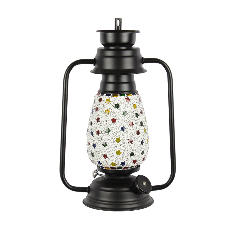Divyara Mosaic Lantern Iron Wall Lamp - Black media 4