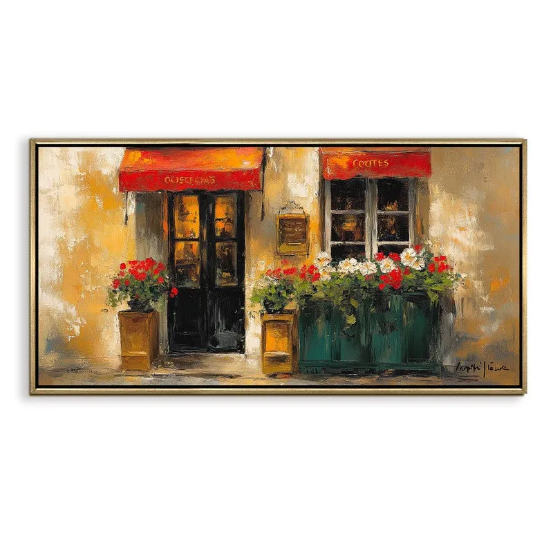 Lattice Canvas Wall Painting With Frame media 3