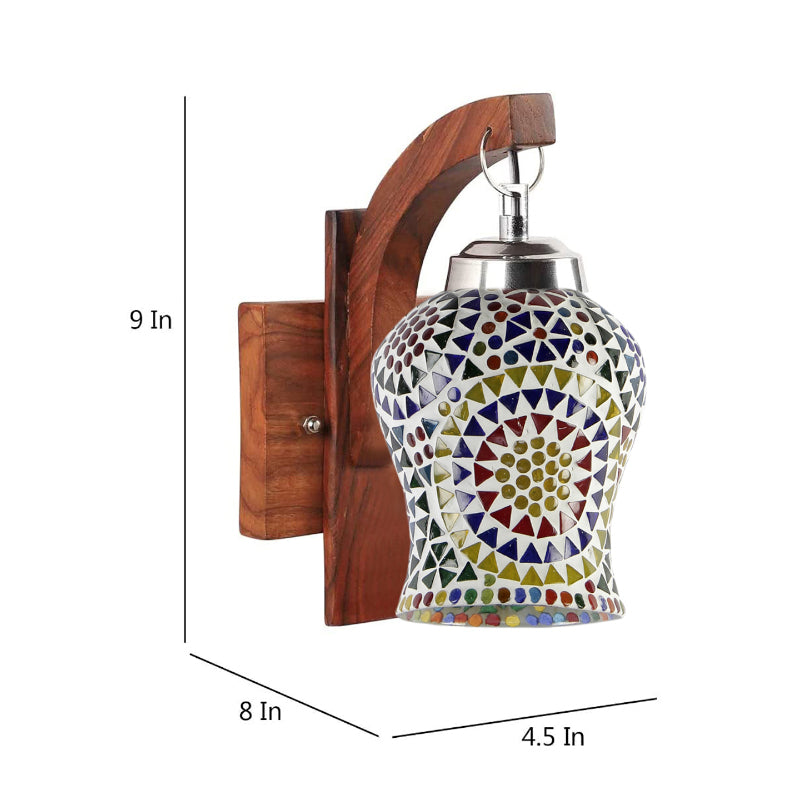 Elva Forma Mosaic Glass Wall Lamp media 4