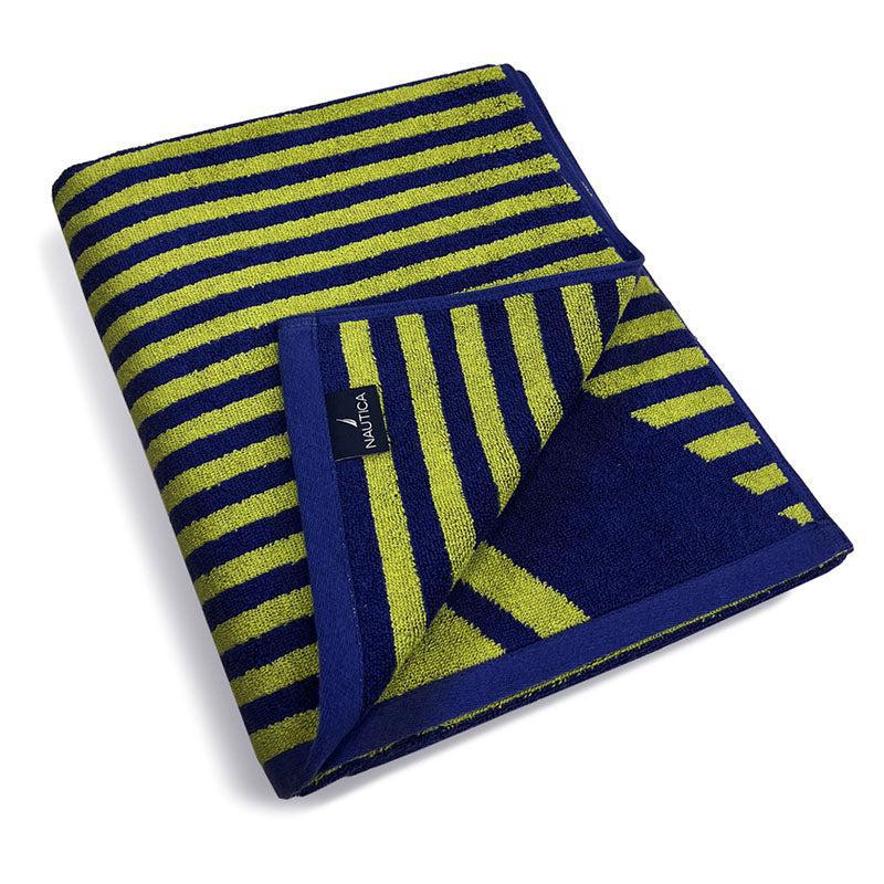 Nautica Imperial Soft Cotton Bath Towel -  Green & Blue media 5