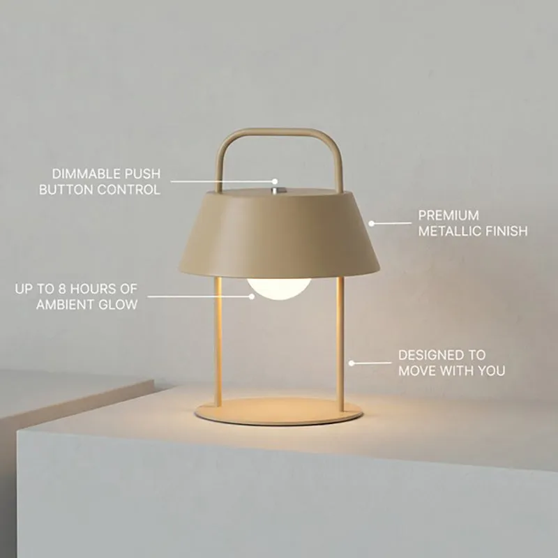 Fig Living Porto Metal Table Lamp - Beige media 10