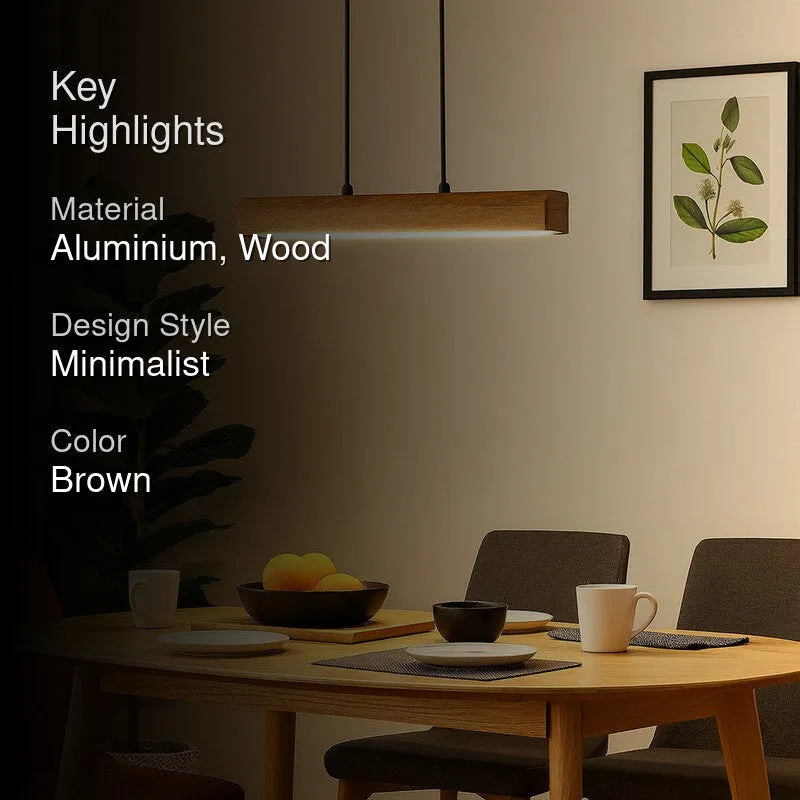 Oak Line Aluminum Ceiling Lamp media 2