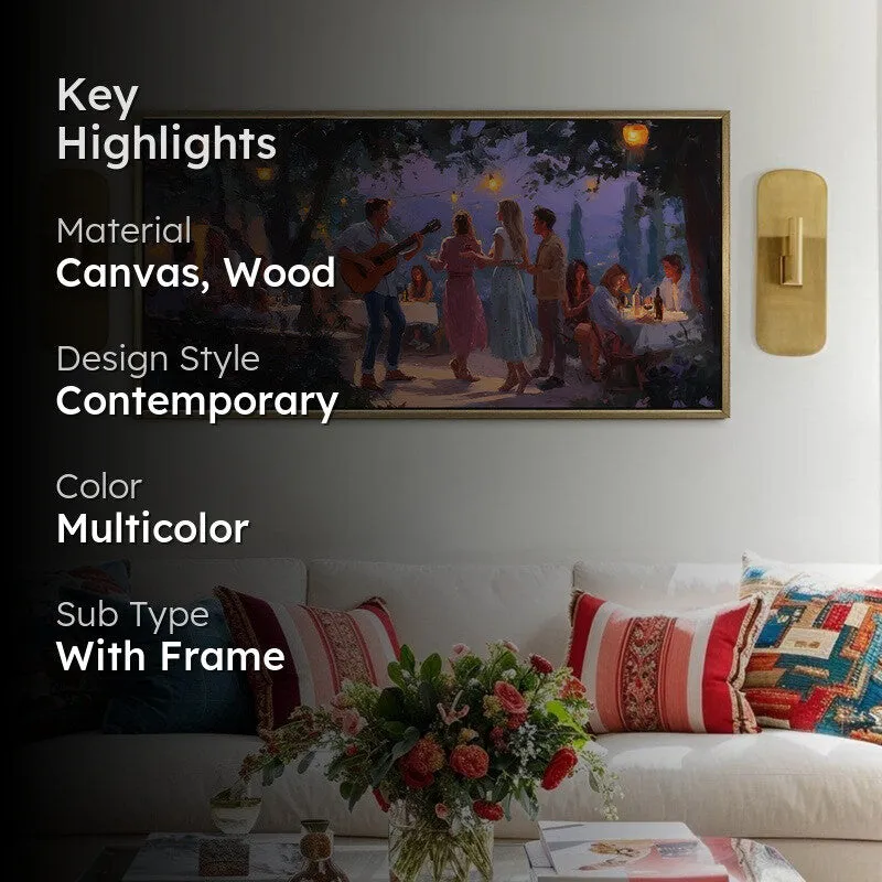 Evensong Canvas Wall Painting With Frame media 2