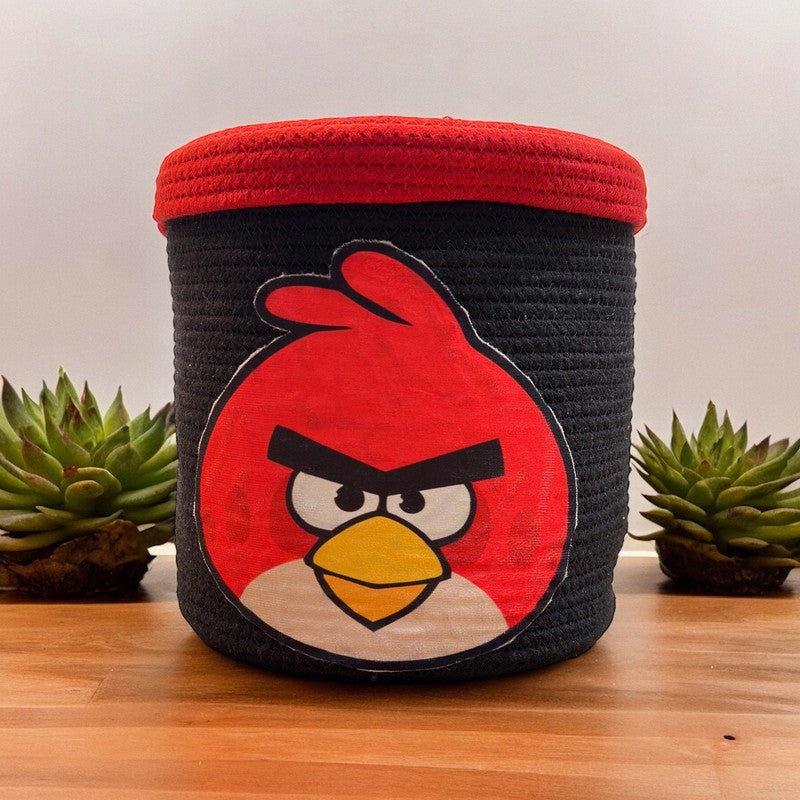Angry Birds Kids (Jute, Cotton) Storage Basket