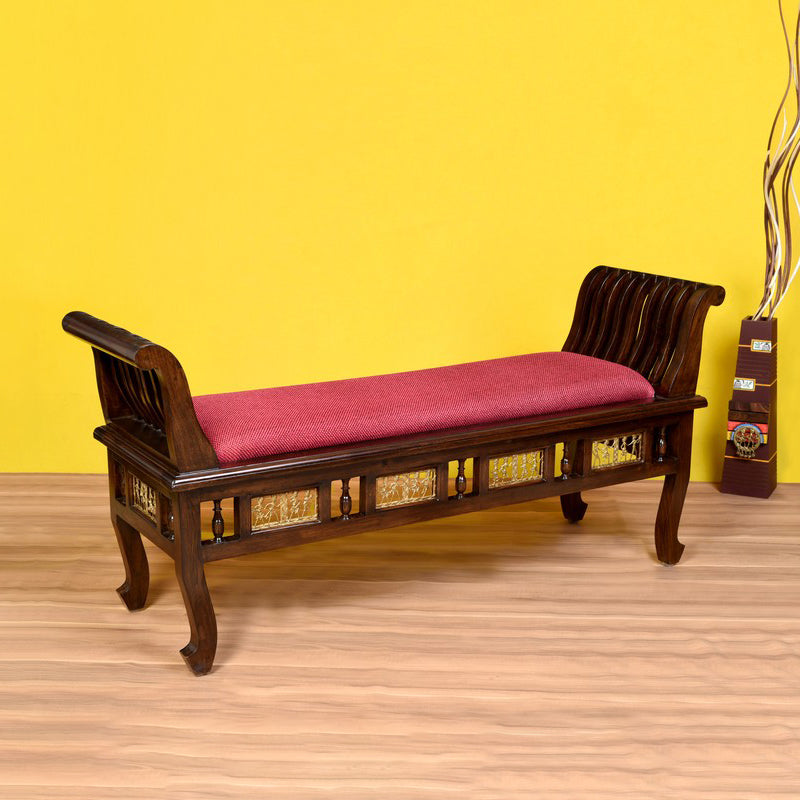 Myla II Teak Wood Ottoman