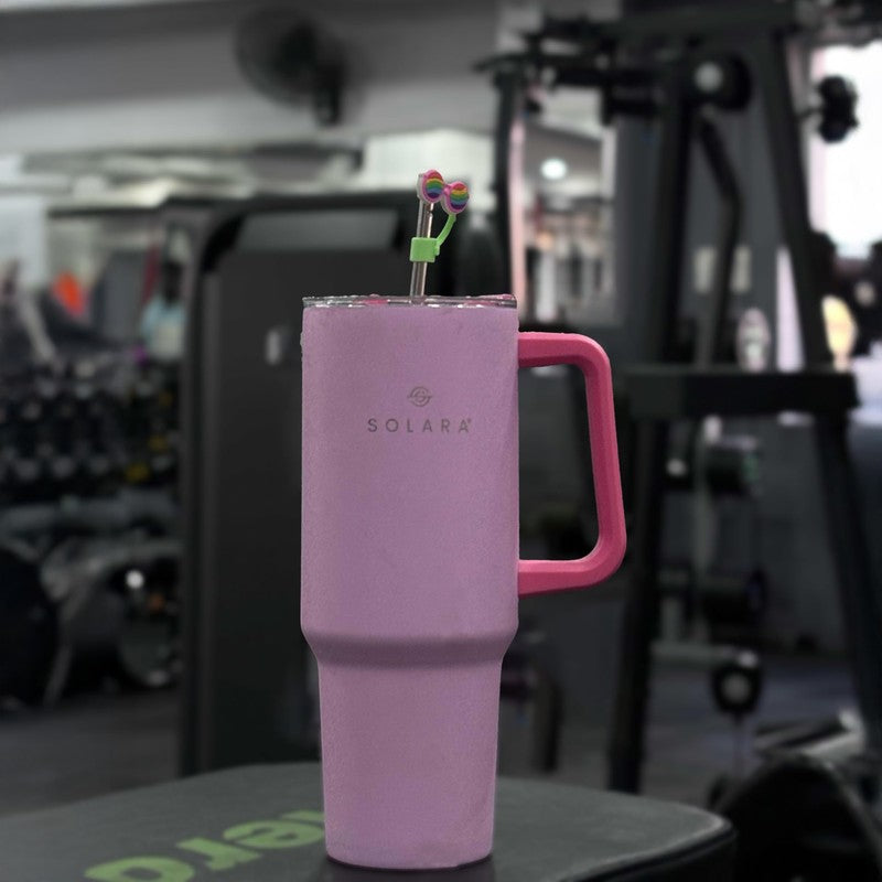 Solara Urban Chill Stainless Steel Tumbler (1200 ML) - Pink media 4