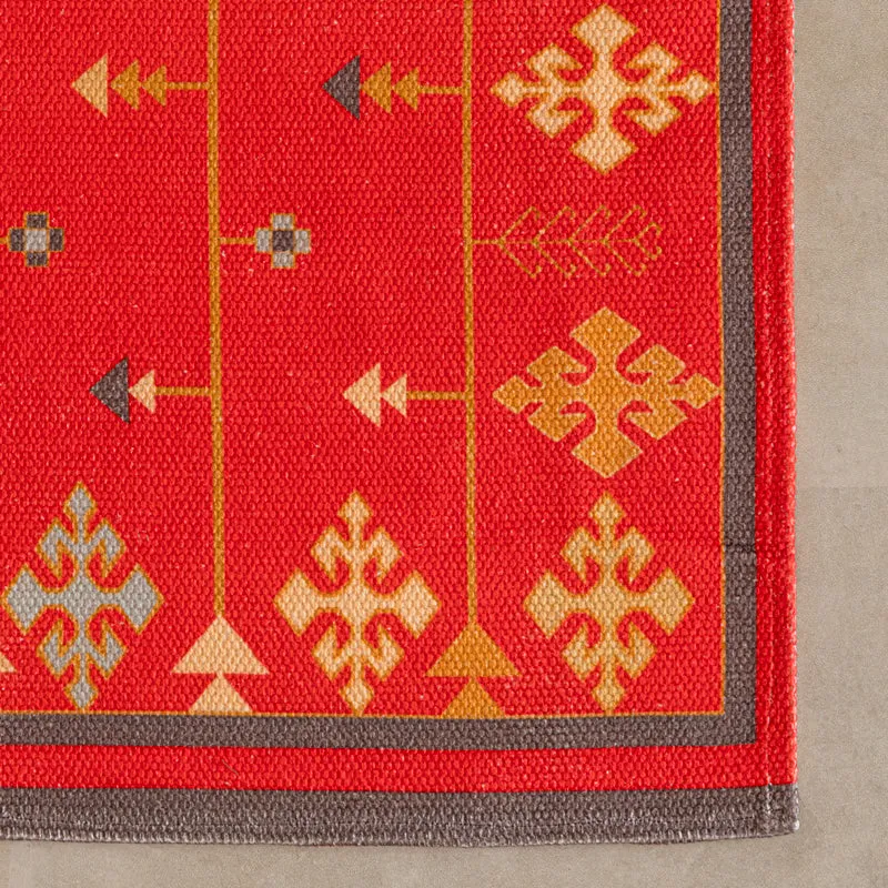 Selric Cotton Runner Rug - Pink media 6