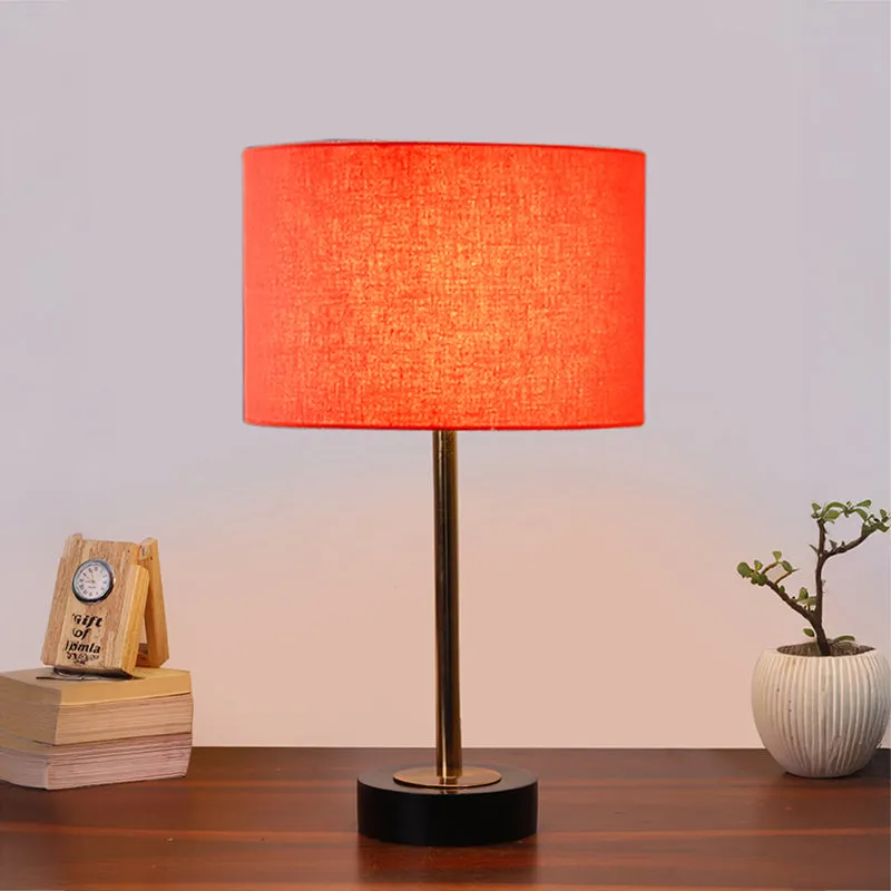 Cotin I Rodin Wooden Table Lamp - Orange,Gold,Black media 2