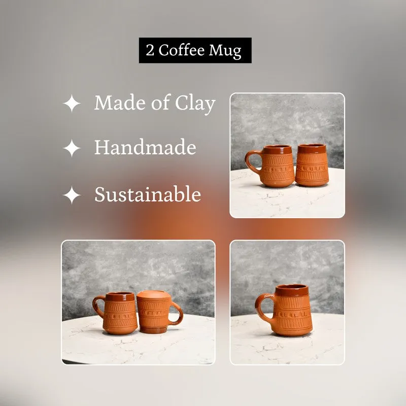 Hearthside Terracotta Coffee Mug (440 mL Each) - Set Of Two media 7