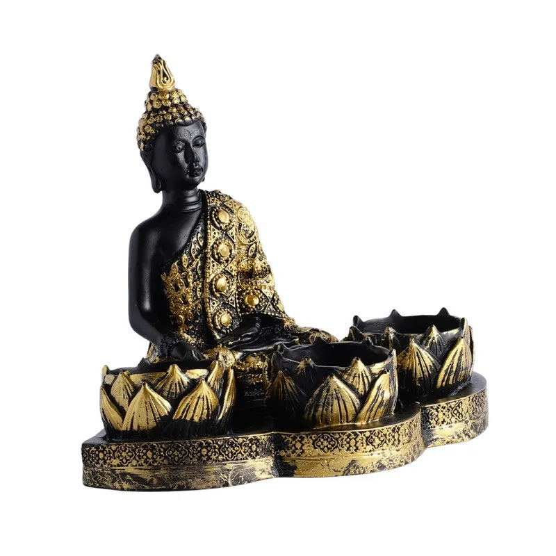 Serenity Buddha Tealight Candle Holder media 5