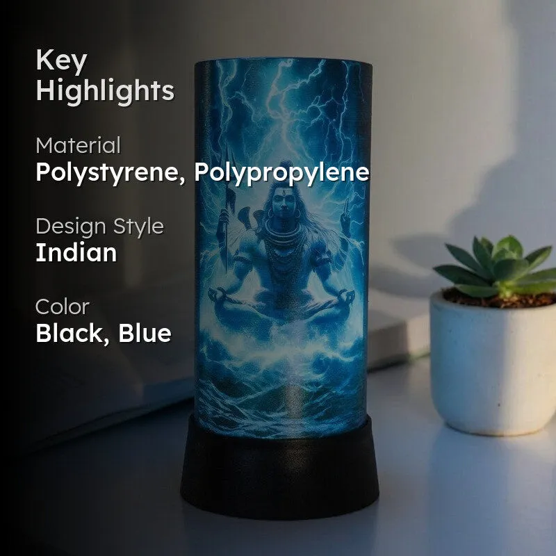 Shiv Dhyaan Handmade Table Lamp media 2