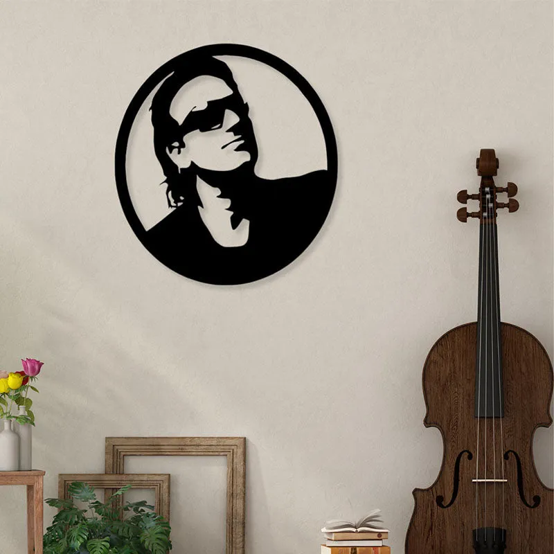 Bono U2 Black Iron Wall Accent media 1