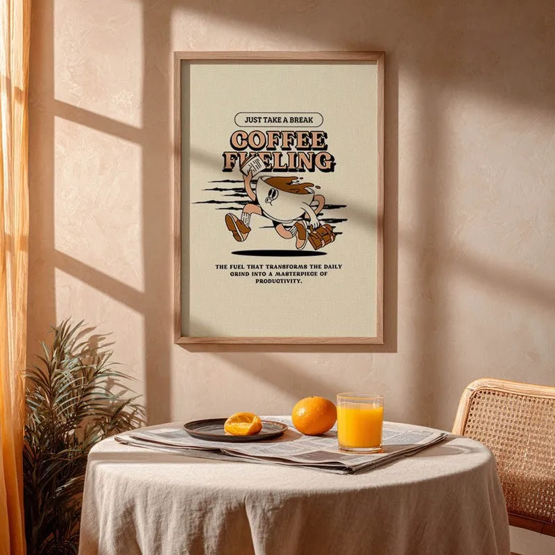 CoffeeRun Archival Canvas Wall Art - Brown media 4