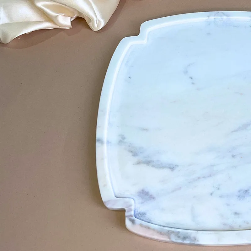 Ivory Cross Marble Platter media 6