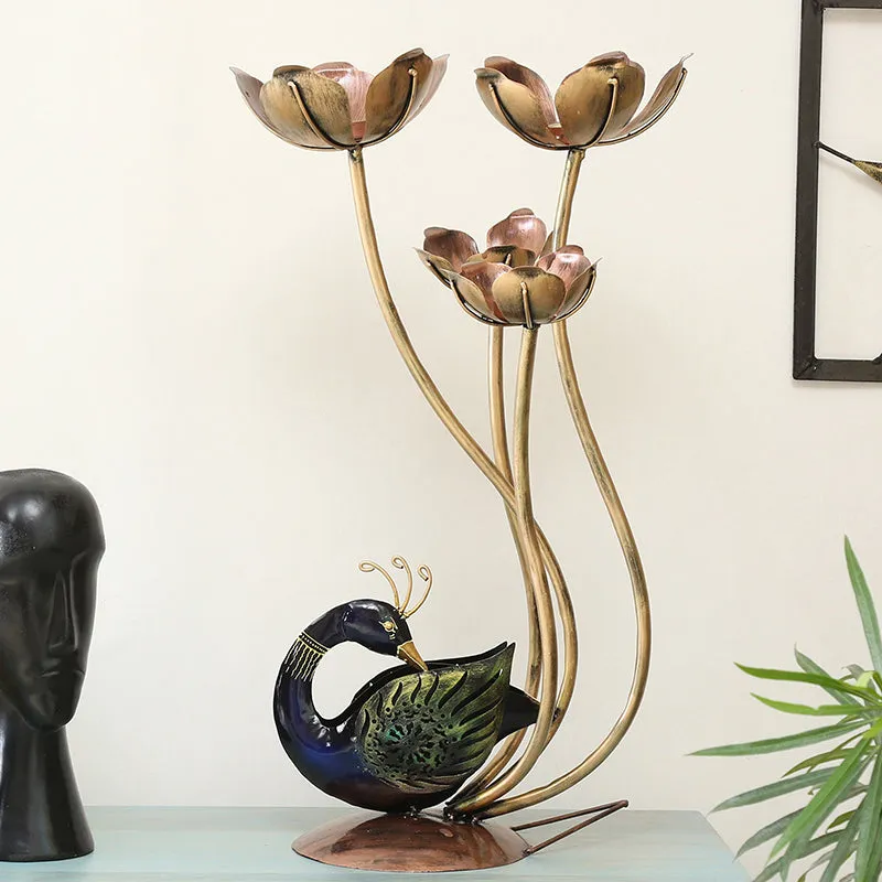Padma Mayura Tea Light Holder media 1