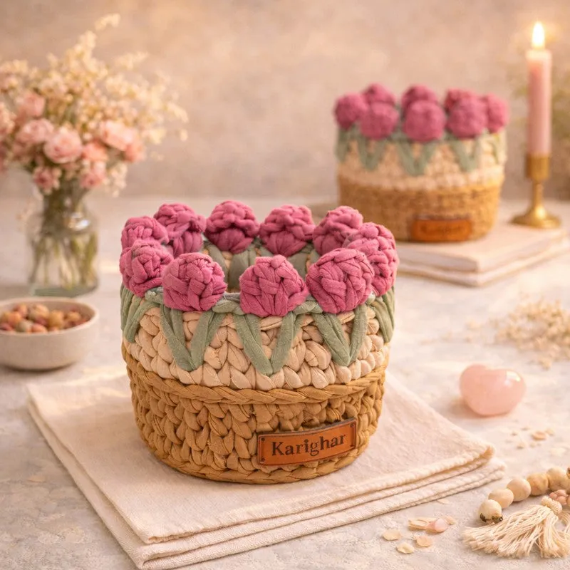 Tulip Twist Cotton Storage Basket media 3