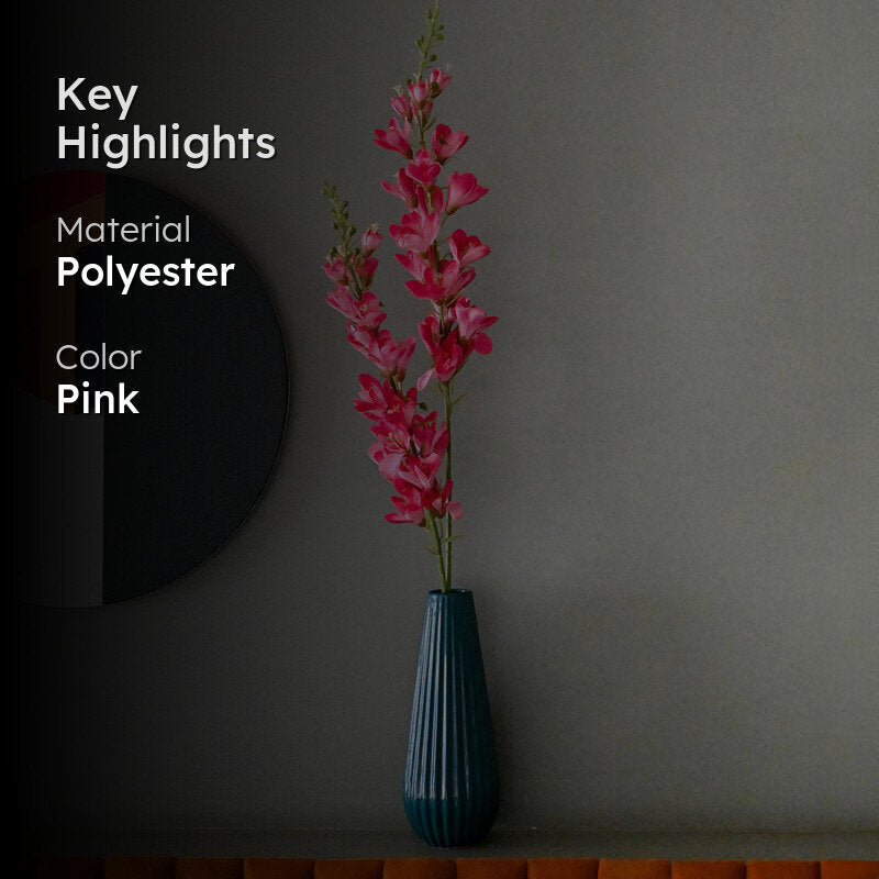 Faux Everlasting Orchid Flower Stick - Pink media 2